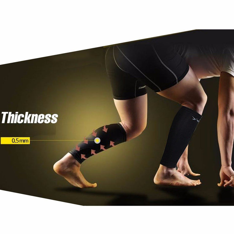 [Australia] - Leg Compression Sleeve Tattoo Cover up for Women - Shin Calf Pain Relief 1 Pair (Black) One Size Black 