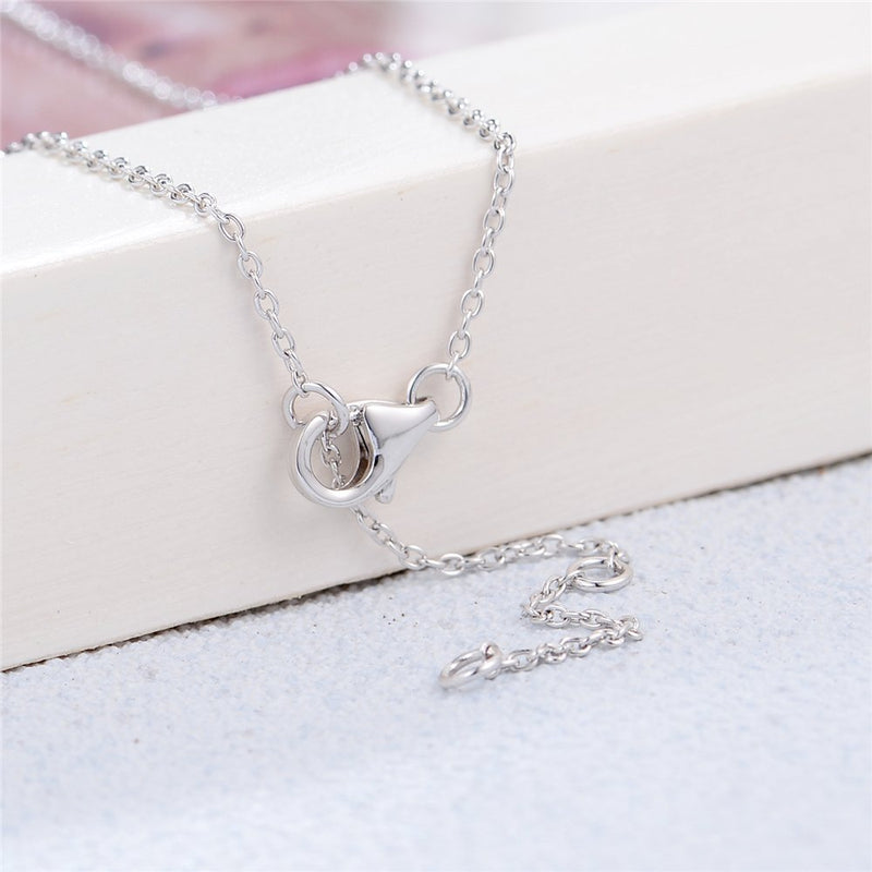 [Australia] - SPARKL Jewellry 925 Sterling Silver Star Pendant Necklaces Star Necklace Chain for Women and Girls Cardiogram Cross 