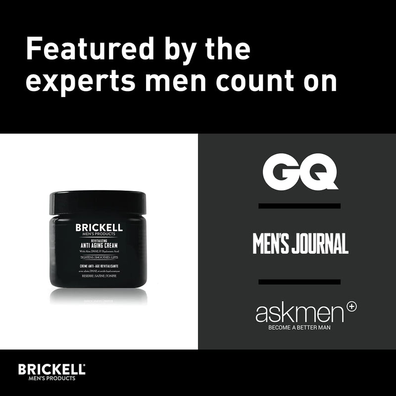 [Australia] - Brickell Men's Revitalizing Anti-Aging Cream For Men, Natural and Organic Anti Wrinkle Night Face Cream To Reduce Fine Lines and Wrinkles, 59 mL, Scented 