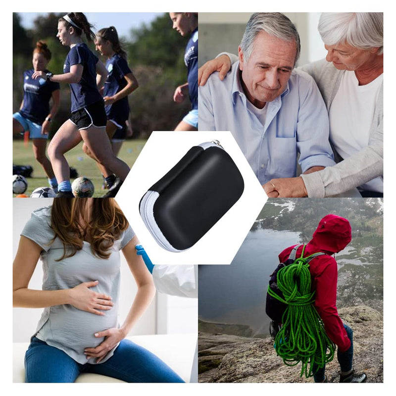 [Australia] - 2 Pcs Pulse Oximeter Cases Hard EVA Zipper Pulse Oximeter Box Portable Pulse Oximeter Cover Bag for Blood Oxygen Saturation Monitor 