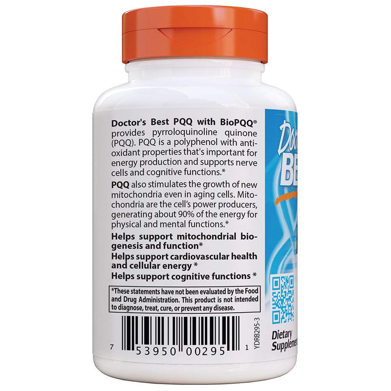 [Australia] - Doctor's Best PQQ with BioPQQ, Non-GMO, Vegan, Gluten & Soy Free, 20 mg, 30 Count 