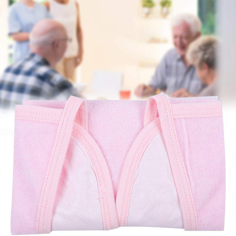 [Australia] - Adult Bibs,Waterproof Adult Elder Mealtime Apron with Adjustable Strap, Washable Dinning Aid Clothes Protector for Elderly, Seniors(Pink-31*42) Pink-31*42 