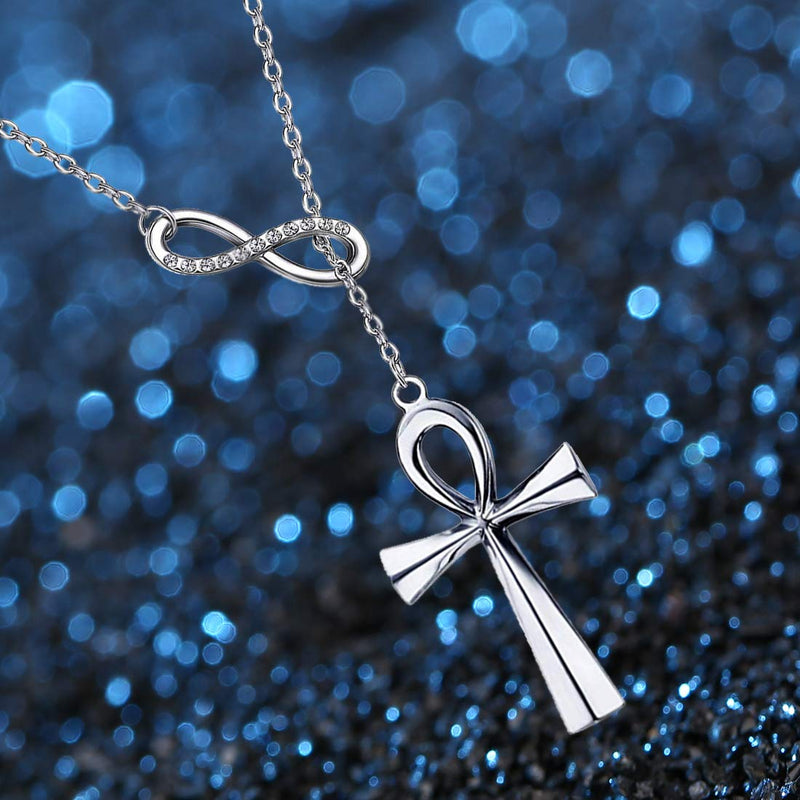 [Australia] - Ankh Cross Y Necklace Cross Y Necklace Egyptian Ankh Y Necklace Egyptian Religion Ankh Jewelry Coptic Gift 