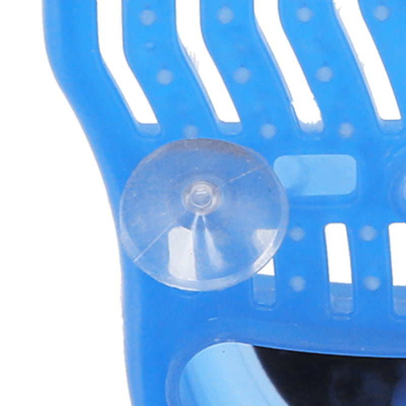 [Australia] - Garosa Shower Foot Scrubber Shoe 1 Pair of Foot Cleaning Brushes Plastic Exfoliating Foot Massager Cleaner Bath Shoes with Suction Cup Blue,Bath Supplies 