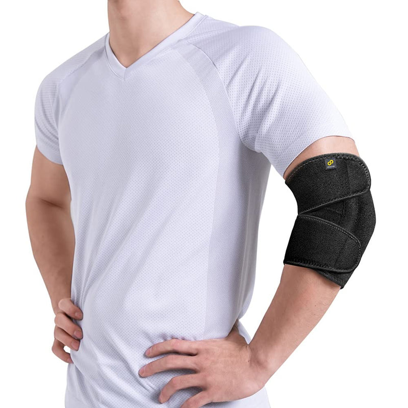 [Australia] - Bracoo Elbow Support, Reversible Adjustable Brace with Dual Stabilizers for Sprain, Joint Pain Relief, Tendonitis, Tennis-Golfer's Elbow Treatment, EP30, 1 Count 
