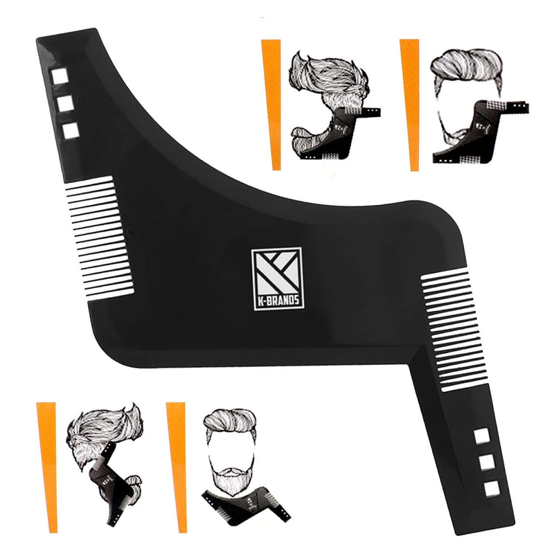 [Australia] - Beard Shaping Tool for Men - Beard Shaper and Styler Template with Comb & Beard Pencil - by K-Brands 