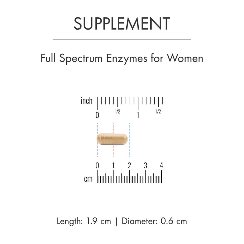 [Australia] - Dr. Mercola, Full Spectrum Enzymes for Women Dietary Supplement, 90 Servings (90 Capsules), Provides Digestive Support, Non GMO, Soy Free, Gluten Free 