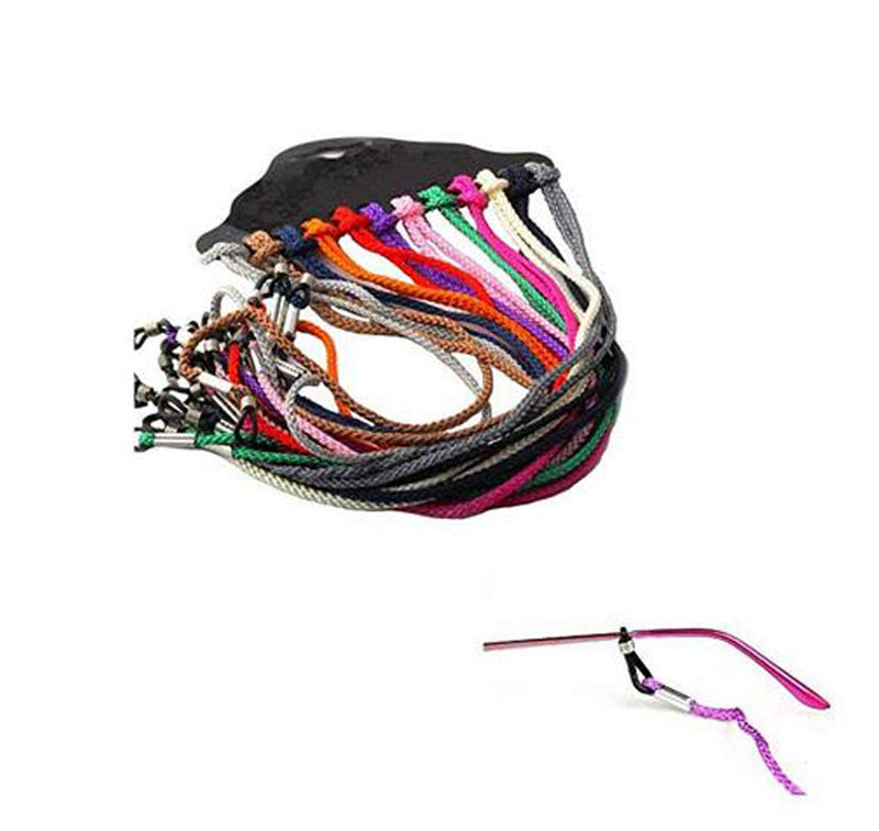 [Australia] - 12pcs Colorful Eyewear Cord Reading Glass Neck Strap Nylon Cord Reading Eyeglass Holder Rope For children and adult Pieces Eyeglass Cord Glasses Strap Eyewear Retainer with Glasses Cloth 