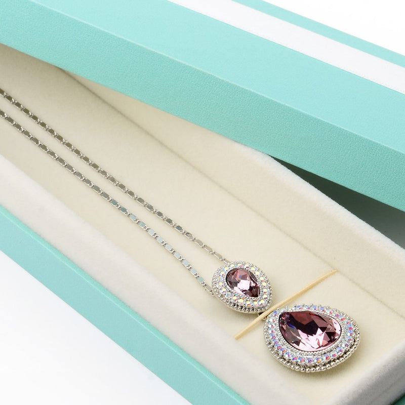 [Australia] - Oirlv Necklace Bracelet Pendant Gift Box With Pure White Bow Ribbons Jewelry Gift Case for Birthday,Anniversary,Engagement,Proposal Bracelet/Necklace/Long chain Box 