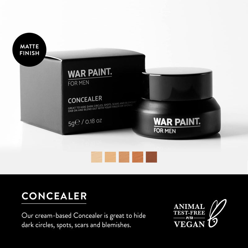 [Australia] - War Paint Men's Concealer - 5 Shades Available - Tan, Fair, Light, Medium and Dark (Dark) 