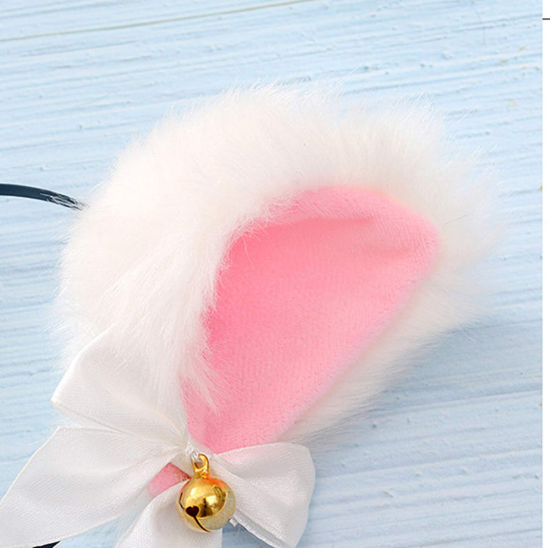 [Australia] - Faylay Cosplay Girl Plush Furry Cat Ears Headwear Accessory for Cam Girl Party 1-bmblfhdj 