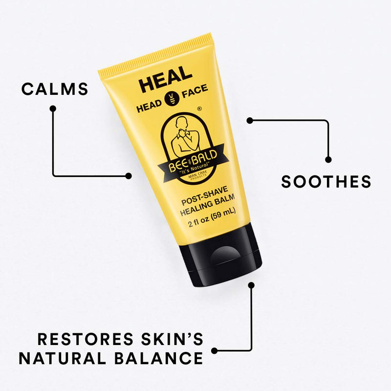 [Australia] - Bee Bald HEAL Post-Shave Healing Balm Immediately Calms & Soothes Damaged Skin, Treats Bumps, Redness, Razor Burn & Other Shaving Related Irritations. 