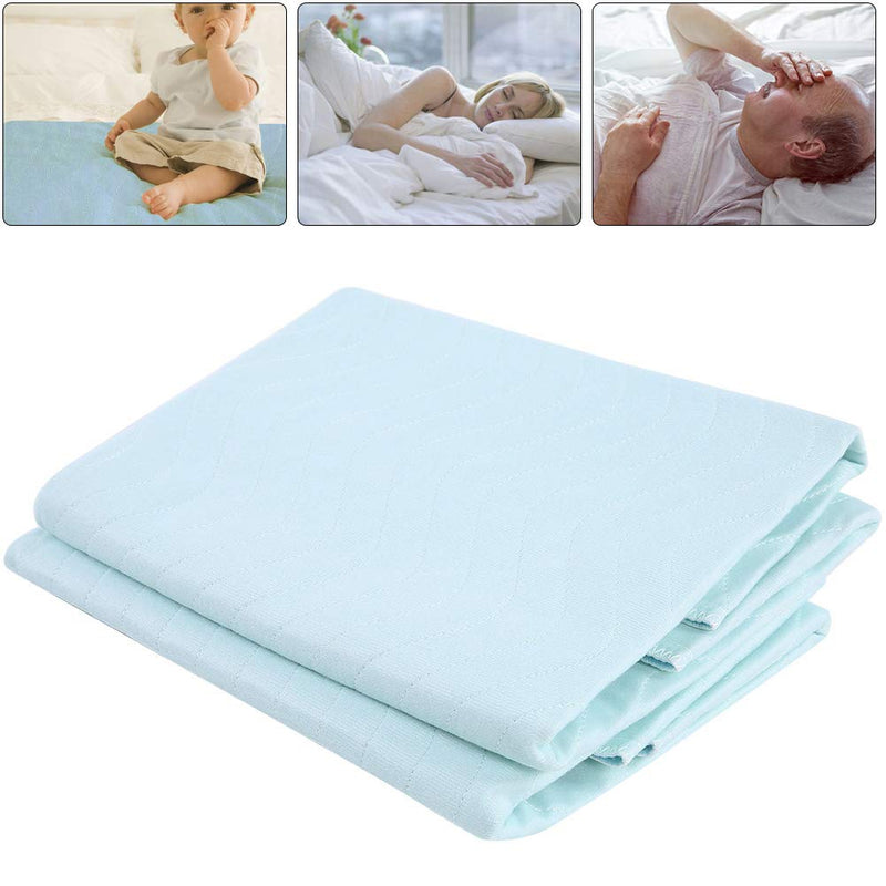 [Australia] - Washable Bed Pads Incontinence Urine Elder Mat Reusable Extra Absorbent Pad Protector for Children Adults, 2 PCS Waterproof Design Underpad, 31.4 * 35.4Inch 