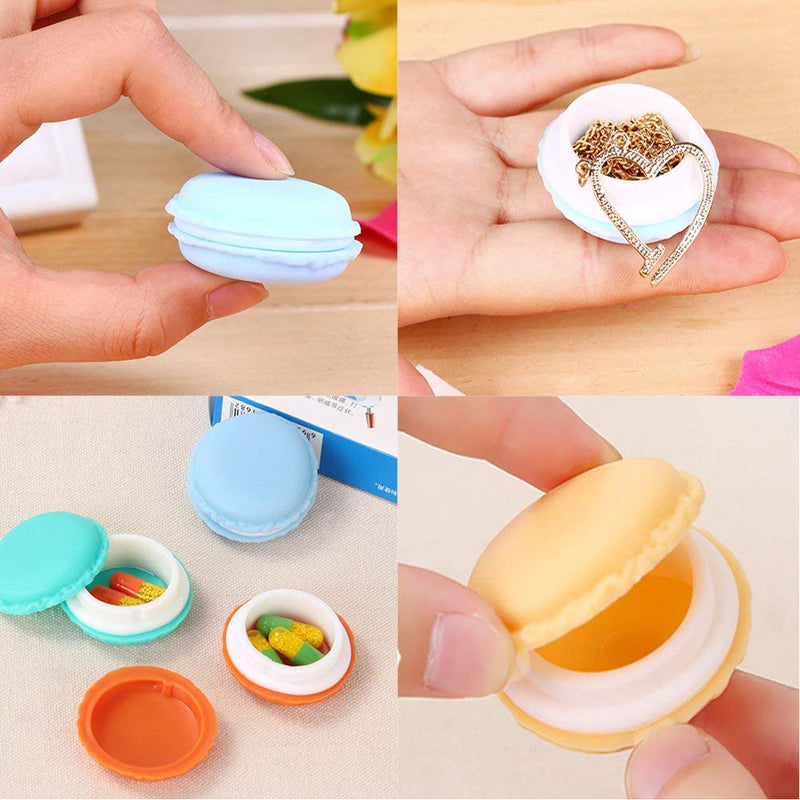 [Australia] - HAN SHENG 30 Pcs Cute Macaron Mini Storage Case Jewelry Box Case Container Earring Travel Organizer (Muliticolor) 