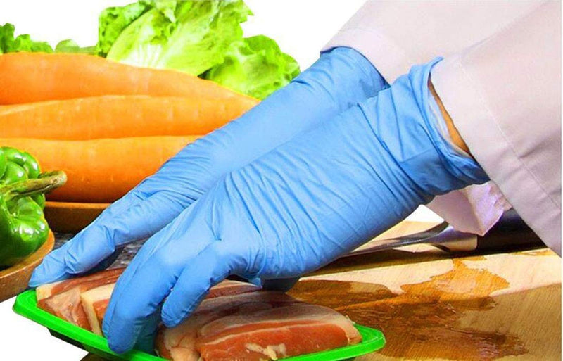 [Australia] - Strong Quality Blue Vinyl Gloves Powder Free LARGE Size Gloves | Latex Free - Food Safe - Ambidextrous | Ideal For Every Day Use BOX OF 100 AQL 1.5 EN455 CLASS 1 