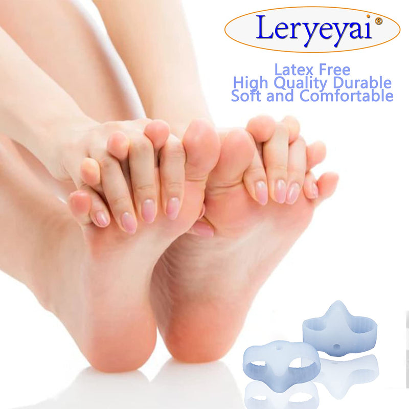 [Australia] - Gel Toe Corrector, Toe Separators with 2 Loops - Pack of 12 Soft Gel Bunion Correctors (White), Big Toe Spacer for Bunion Pain and Overlapping Toe, Easy Wear in Shoes for Men/Women 