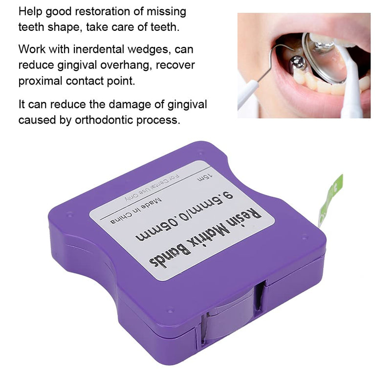 [Australia] - Dental Resin Clear Matrice Bands, Transparent Matrice Striproll, Dental Department Tools for Teeth Restoration 