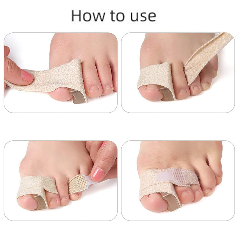 [Australia] - Yimanduo 6 Pcs Gel Toe Spacer Separators, Bunion Corrector for Overlapping Toe, Silicone Toe Spacers with Soft Gel Lining for Hallux & Bunion Pain Relief (L Size) 