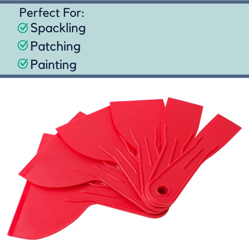 [Australia] - Bates- Putty Knife, Variety Size Pack, Set of 6, Plastic Scraper, Plastic Putty Knife, Putty Knife Set, Plastic Spreader, Spackle Tool, Plastic Putty Knife Scraper, Plastic Scraper Tool, Putty Scraper 