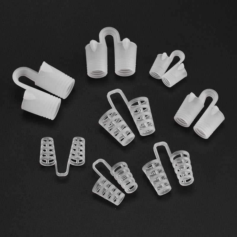 [Australia] - Yuzhou 8 PCS Silicone Nose Vents, Nasal Breathers Anti Snoring Clips Nasal Dilators Breathing Nose Relief Nasal Dilator Snore Stopper Nose Vents Snoring Aids Nose Vents Anti Snore Devices 