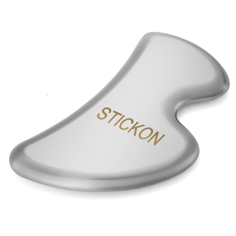 [Australia] - Stainless Steel Gua Sha Scraping Massage Tool - STICKON IASTM Tools Great Soft Tissue Mobilization Tool (B Shape) 