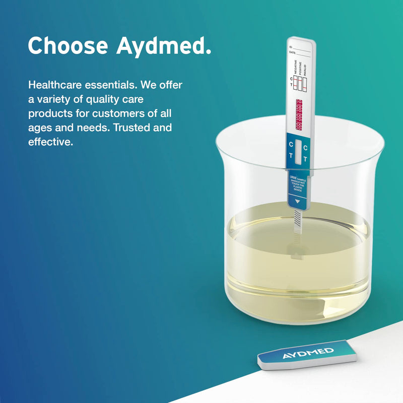 [Australia] - 10 x Aydmed Professional Cocaine Rapid Drug Test Dip Cards | Urine Drug Tests | 150ng/mL Cut-Off Level | Test for Cocaine, Coke, Crack 