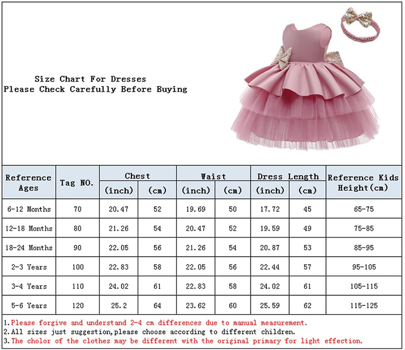 [Australia] - WZSYGDTC Toddler Girls Backless Sequins Bowknot Tutu Gown Infant Wedding Bridesmaid Party Dresses with Headwear Bean Paste 6-12 Months 