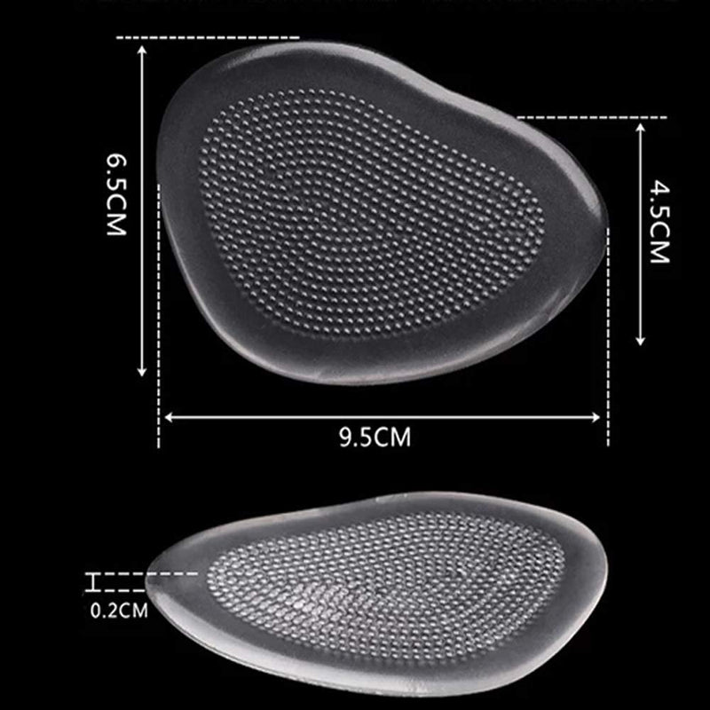 [Australia] - Gel Insoles for Women (4 Pieces), Rapid Pain Relief Ball of Foot Cushions Forefoot Shoe Cushions Party Shoes High Heel Gel Pads, Rapid Pain Relief 2 Pairs 