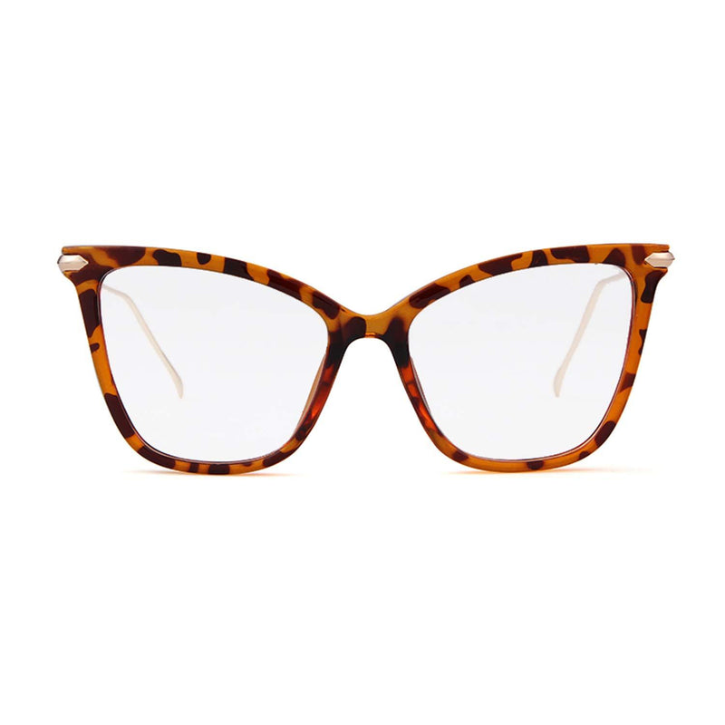 [Australia] - Cat Eye Glasses, Fashion Retro Decorative Glasses, Cateye frame Clear Lens Glasses for Women Turtle 