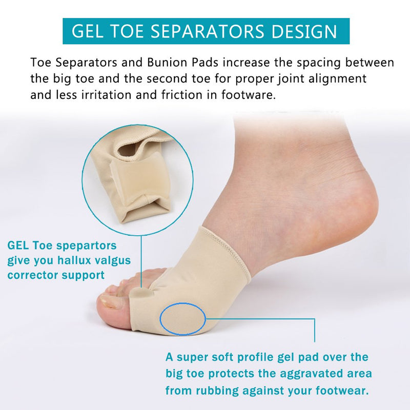 [Australia] - Bunion Corrector for Women and Men Bunion Pain Relief Protector Sleeves Kit - Relief Pain in Hallux Valgus, Big Toe Spacer Separators Brace Straighteners Splint 