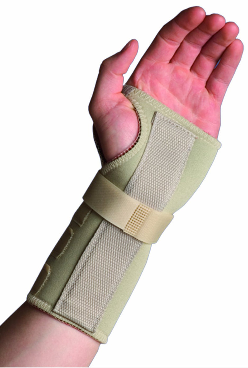[Australia] - Thermoskin Wrist Brace, Hand Brace, Carpal Tunnel Brace with Dorsal Stay, Beige, Right, Large 