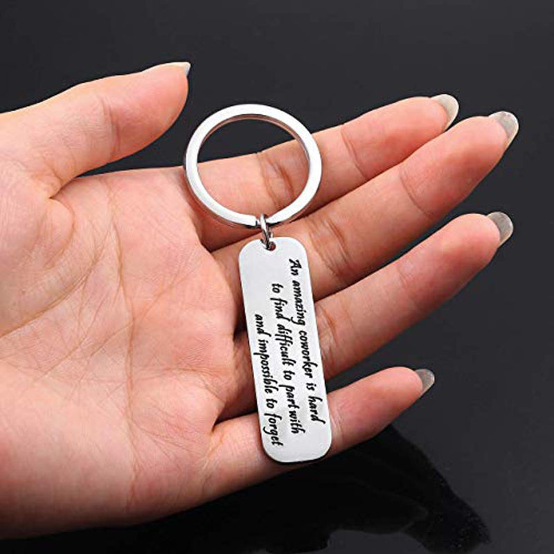 [Australia] - Anlive Coworker Retirement Keychain Thank You Gift Silver 