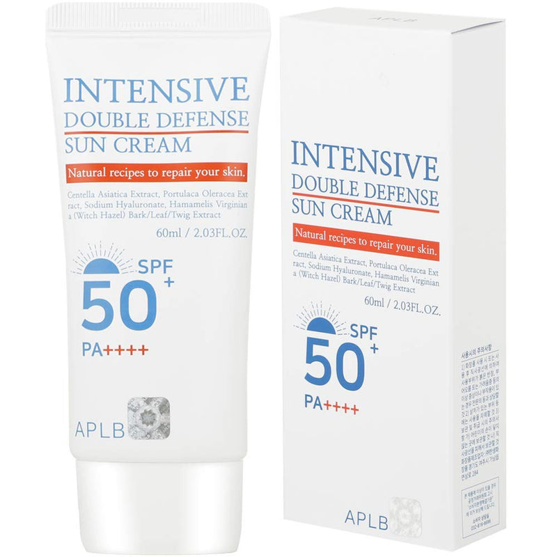 [Australia] - APLB Intensive Double Defense Sunscreen SPF 50+/PA++++ 2.03 fl. Oz (60ml) | Korean Skin Care, Sun Cream, Illuminate your skin and Improve Skin elasticity, Non-Sticky and Non-Greasy | 