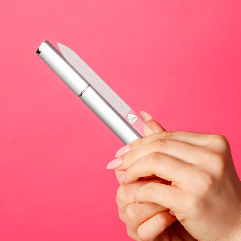 [Australia] - Glass Nail Files for Natural Nails by Bona Fide Beauty - Crystal Nail Filer Made in Czech Republic Clear 