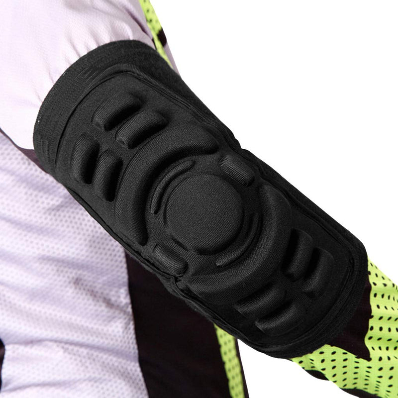 [Australia] - 1 PC Adults Teens Compression Elbow Brace Support Sports Protector Stretchy Crashproof Padded Fitness Volleyball Cycling Basketball Shooter Arm Cover Protector Elbow Pad Guard Black/1 PC 