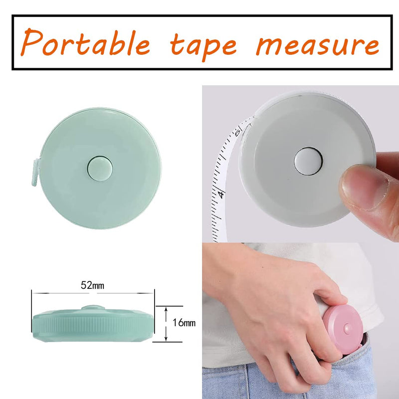 [Australia] - Body Measure Tape 60inch (150cm),【3-in-1】Body Retractable Tape *1, Soft Retractable Tape 2##AA2633 