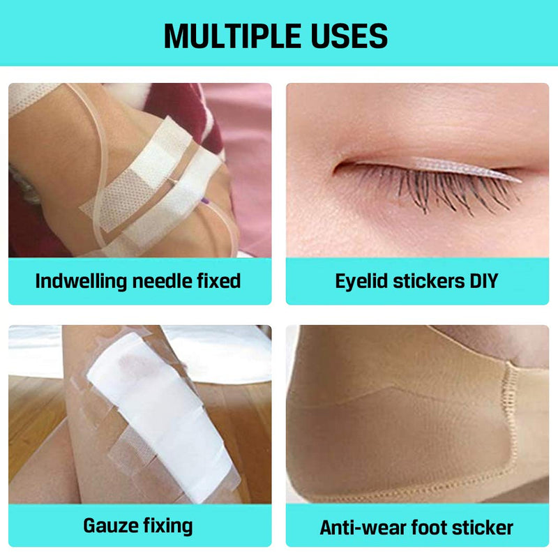 [Australia] - Medical Tape Sensitive Skin Tape Clear Surgical Tape Microporous First Aid Tape Confezione da 12 rotoli (Transparent) Transparent 