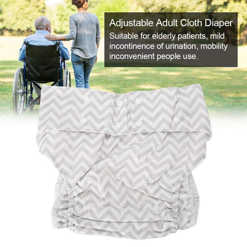 [Australia] - Adult Cloth Diaper, Pocket Diaper Adjustable Cloth Nappy Pant Washable Reusable Pants for Incontinence Care Dual Opening Leakfree Waist Large Size(04#) 04# 
