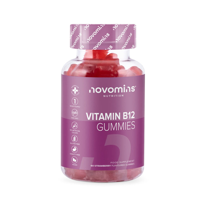 [Australia] - Vitamin B12 Gummies - Vegan - High Strength - 1 Month Supply - Vitamin B12 1000 MCG � Enriched with Vitamin C, B1, B2, B6, Biotin - Vitamin B12 Gummies Made by Novomins 