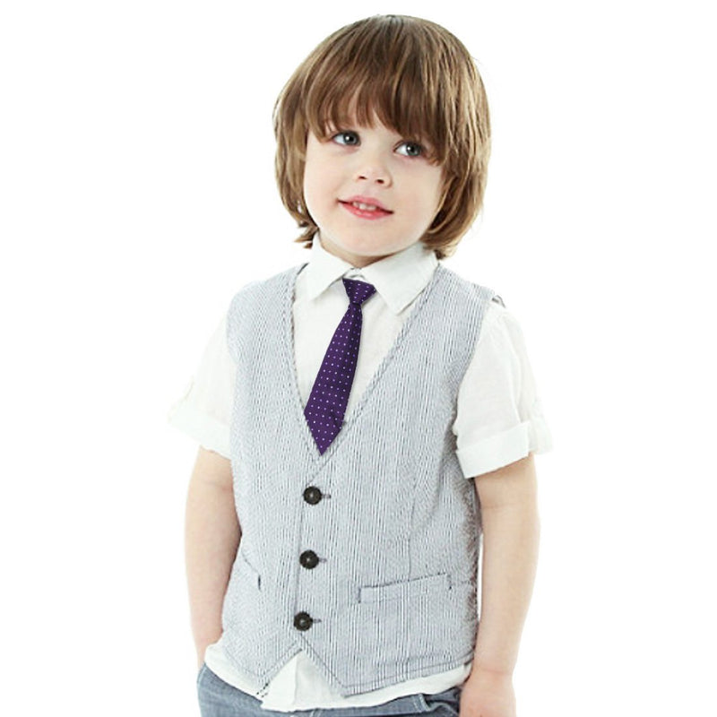 [Australia] - kilofly Pre-tied Adjustable Zipper Tie Kids Boys Baby Necktie Value Set of 5 2-4 Years Set5 C 