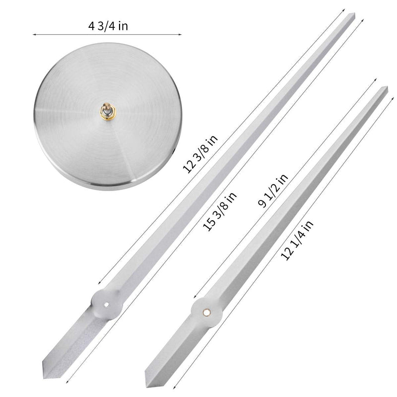 [Australia] - Aililife 3D DIY Wall Clock Decor Sticker Mirror Frameless Large DIY Wall Clock Kit for Home Living Room Bedroom Office Decoration (Sliver) Sliver 