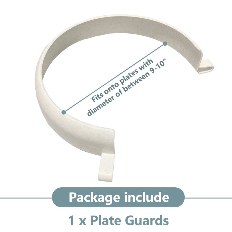 [Australia] - Food Plates Guard - Parkinson Patients Scooping Food Clip-On Spill Prevention Kitchen Living Eating Aid Assistant Dining Assistive for Elderly, Disabled 