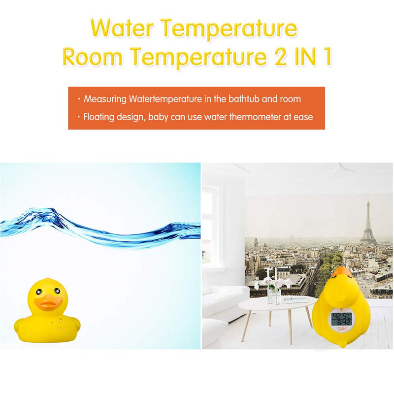 [Australia] - b&h Baby Thermometer, The Infant Baby Bath Floating Toy Safety Temperature Thermometer (Classic Duck) Classic Duck 