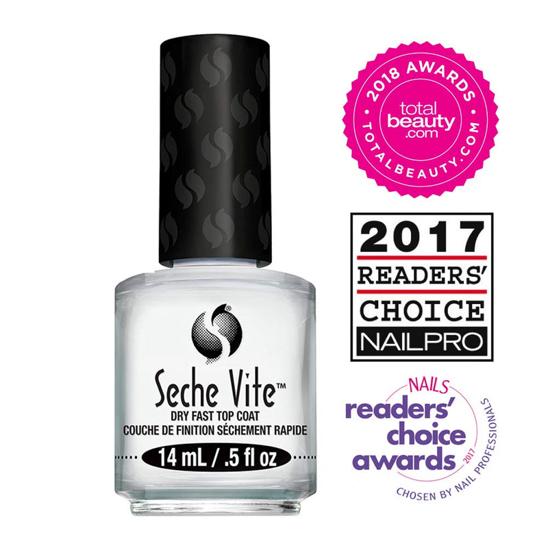 [Australia] - Seche Vite Dry Fast Top Coat for Nail Polish and Manicure (2 pack, 0.5 oz) 