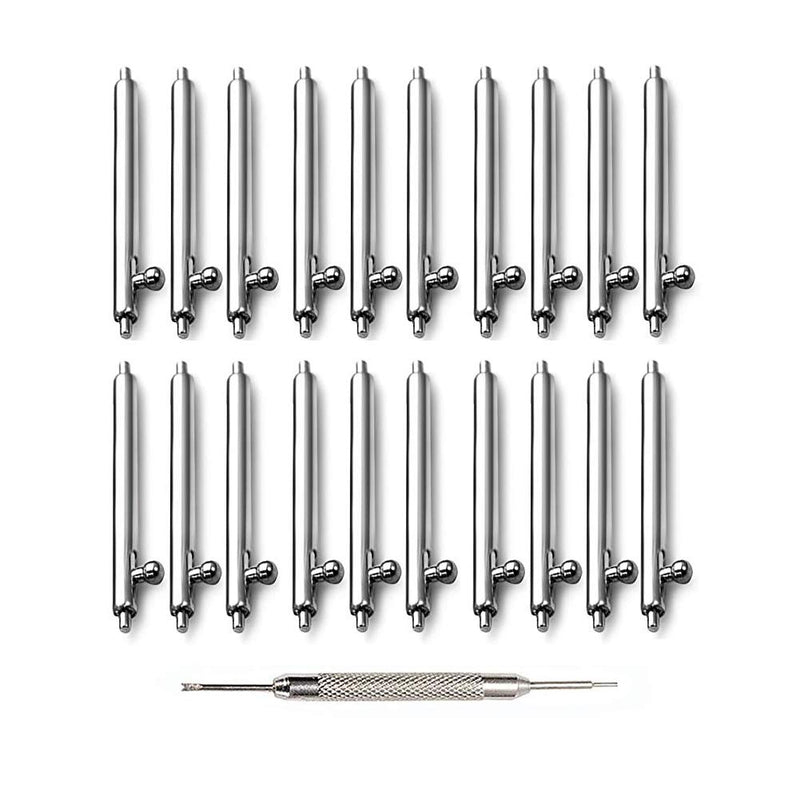 [Australia] - AOKELILY Quick Release Spring Bars Pins-20PCS Stainless Steel Watch Strap Watch Repair Spring Bar Tool 12mm 