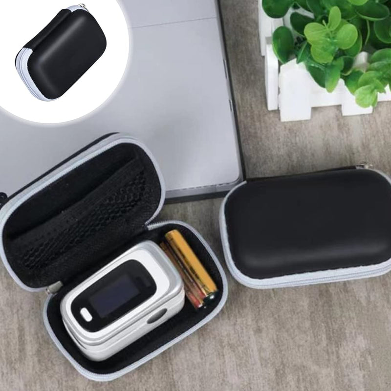 [Australia] - 2 Pcs Pulse Oximeter Cases Hard EVA Zipper Pulse Oximeter Box Portable Pulse Oximeter Cover Bag for Blood Oxygen Saturation Monitor 