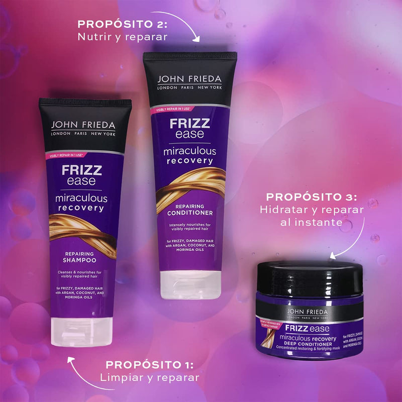 [Australia] - John Frieda Frizz Ease Miraculous Recovery Intensive Deep Conditoner Hair Mask 250ml, White New Conditioner 