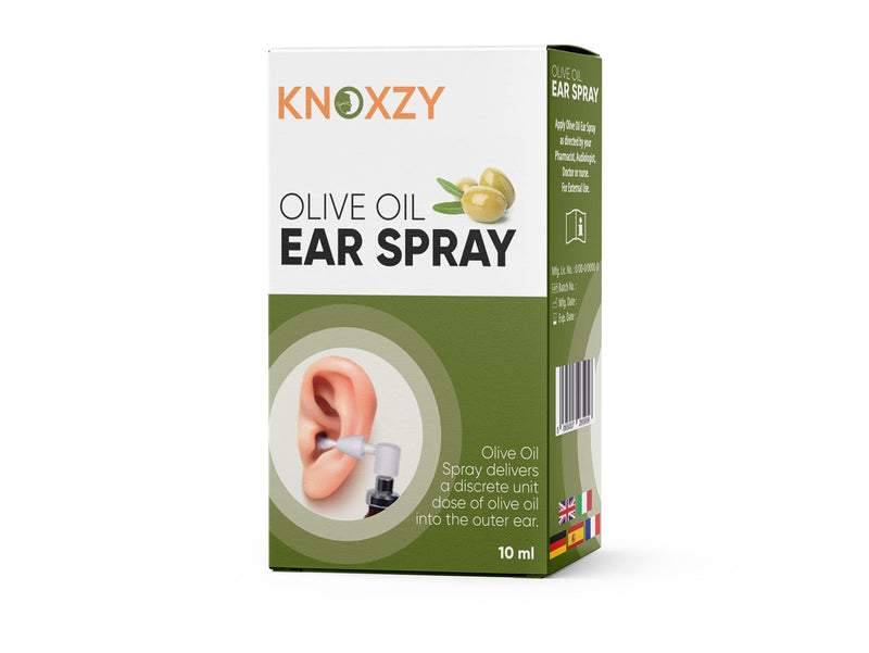 [Australia] - Knoxzy Olive Oil Ear Spray, Wax Removal Natural Spray for Infections & Pain Softener Relief Clinically Tested - 10 ml 10 ml (Pack of 1) 