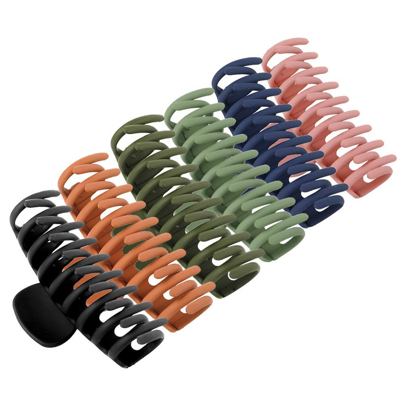 [Australia] - FANTESI 6 PCS Hair Claw Clips Big Claw Clips, Non slip Hair Clip Strong Hold Jaw Clips for Women and Girls Straight, Curly & Wavy Hair (3.6 Inch ) 