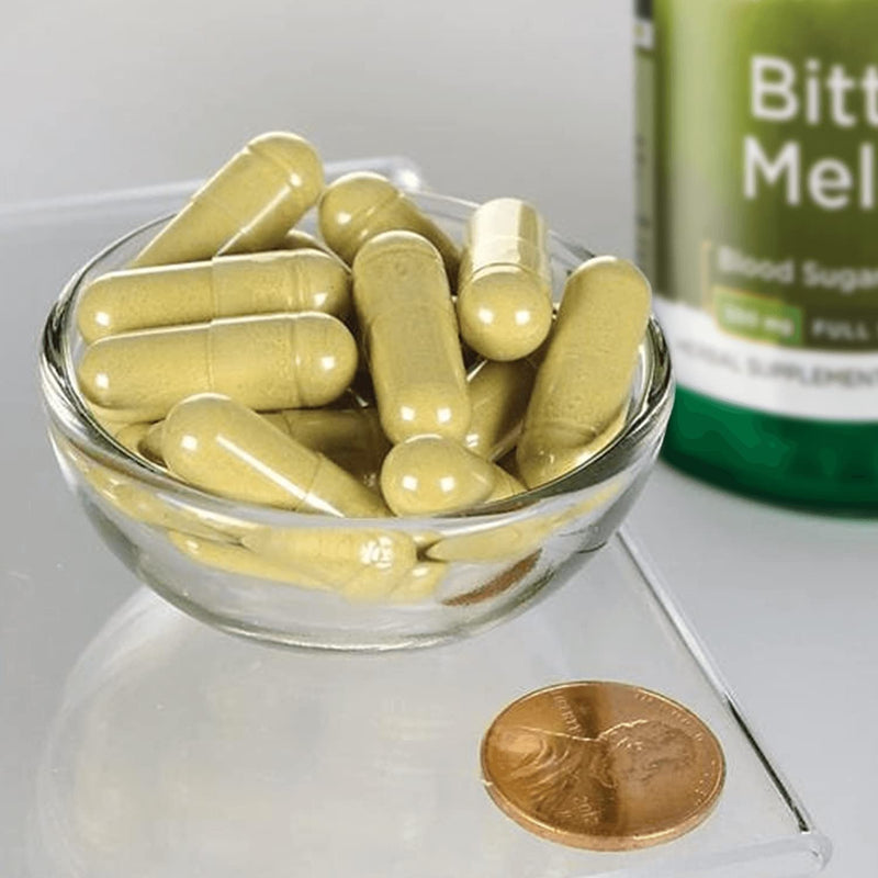 [Australia] - Swanson Full Spectrum Bitter Melon (Momordica) Blood Glucose Support 500 Milligrams 60 Capsules (Pack of 1) 